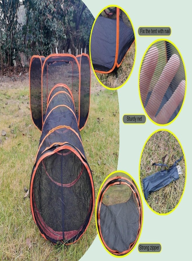 HI SUYI Portable Cat Small Animals Playpen DIY Outdoor Enclosures Freely Combinable 2in1 4in1 6in1 Pop Up Pet Play Tent Tunnel Cube House for Cat Puppy Rabbit (4in1 Tower Tent Tunnel) - Image 4